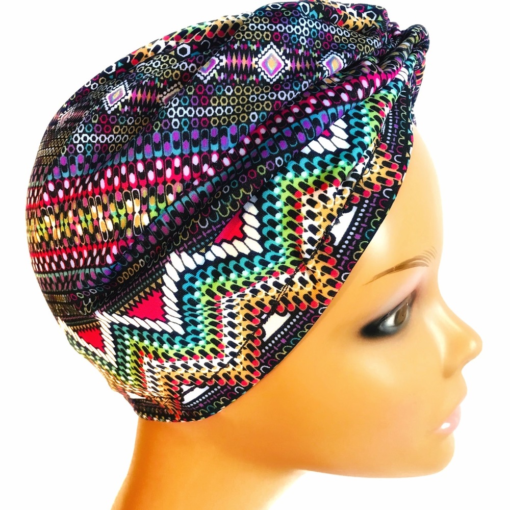 OKIYAH®️ SATIN LINED TURBAN - ZYDECO